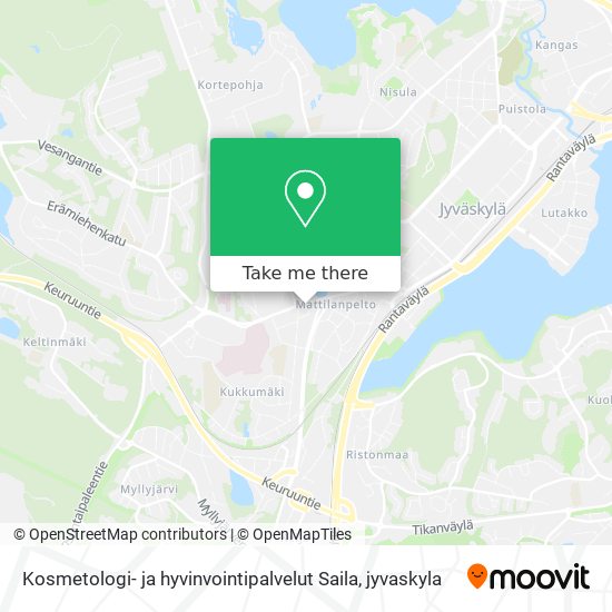 Kosmetologi- ja hyvinvointipalvelut Saila map