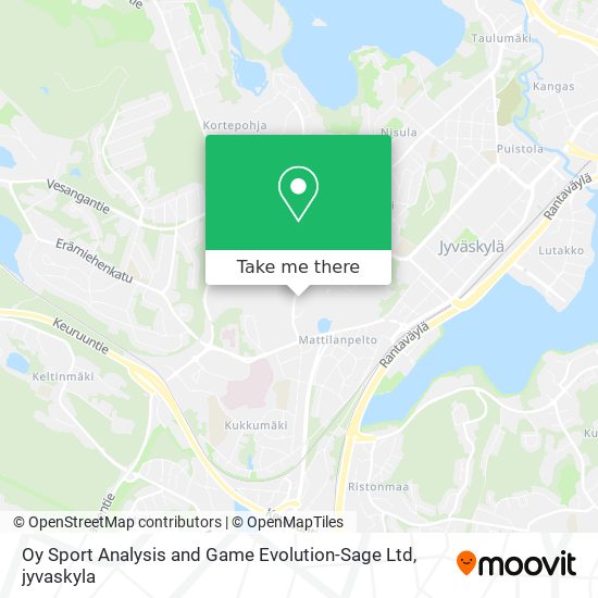 Oy Sport Analysis and Game Evolution-Sage Ltd map
