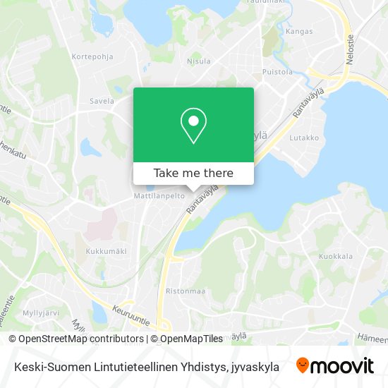 Keski-Suomen Lintutieteellinen Yhdistys map