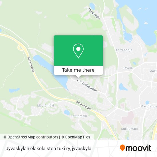 Jyväskylän eläkeläisten tuki ry map