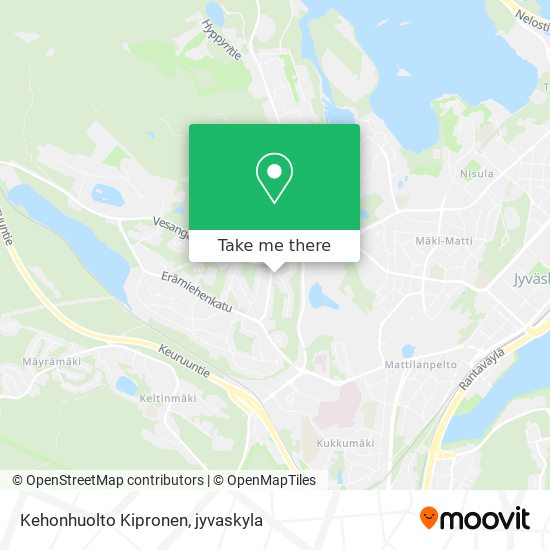 Kehonhuolto Kipronen map