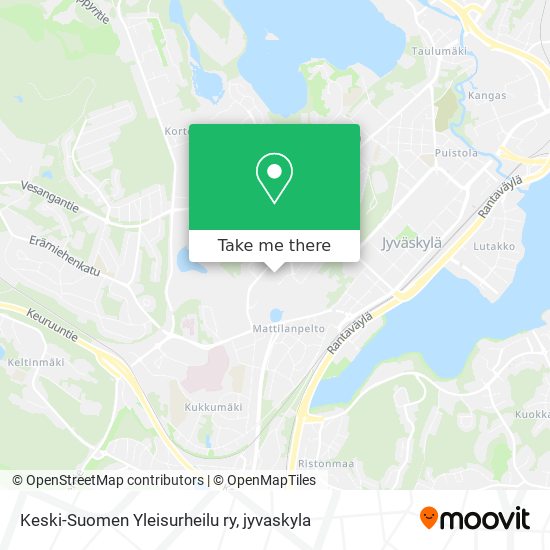 Keski-Suomen Yleisurheilu ry map