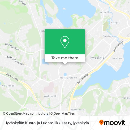Jyväskylän Kunto-ja Luontoliikkujat ry map