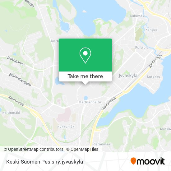 Keski-Suomen Pesis ry map