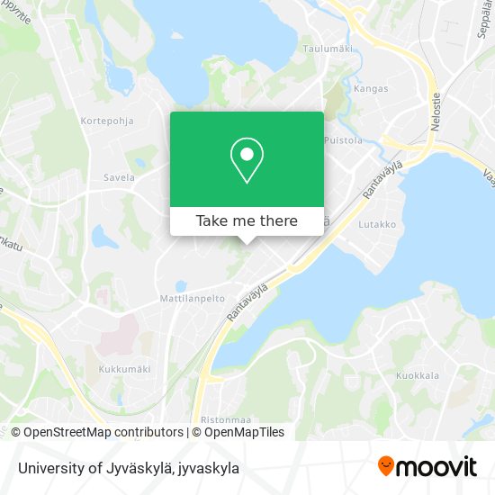 University of Jyväskylä map