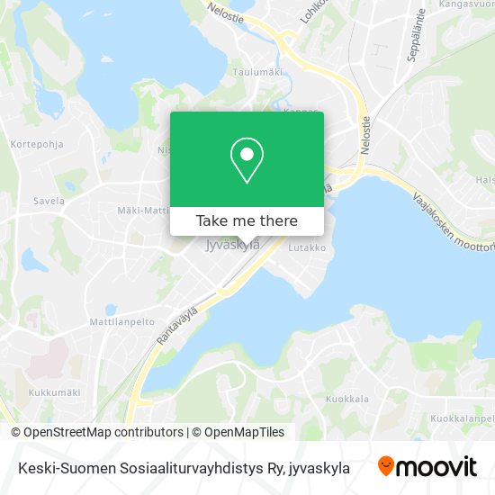 Keski-Suomen Sosiaaliturvayhdistys Ry map