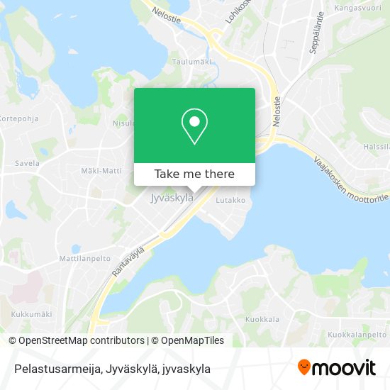 Pelastusarmeija, Jyväskylä map