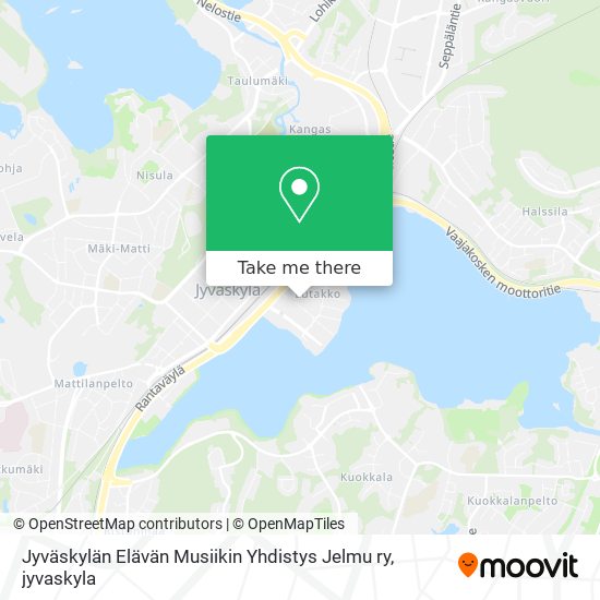 Jyväskylän Elävän Musiikin Yhdistys Jelmu ry map