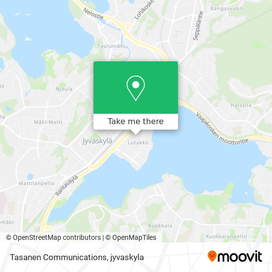Tasanen Communications map