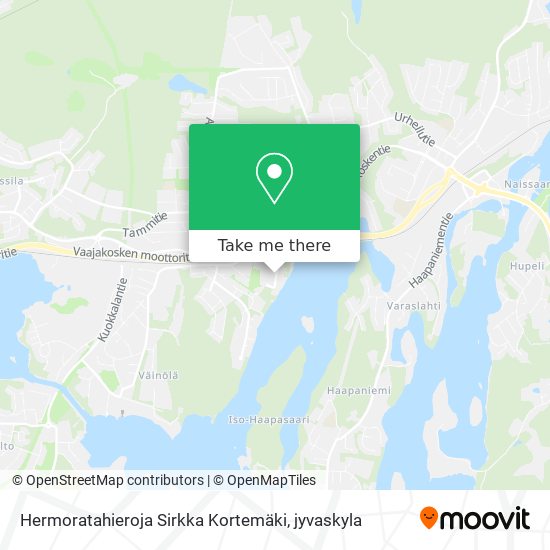 Hermoratahieroja Sirkka Kortemäki map