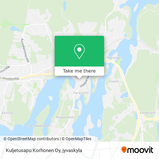 Kuljetusapu Korhonen Oy map