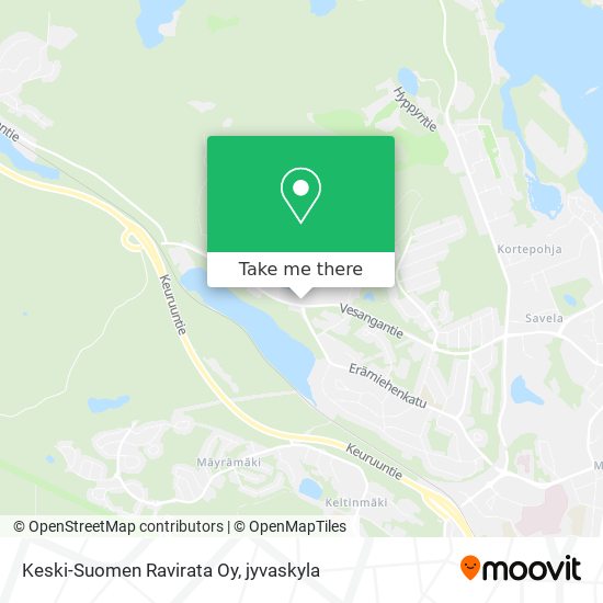 Keski-Suomen Ravirata Oy map