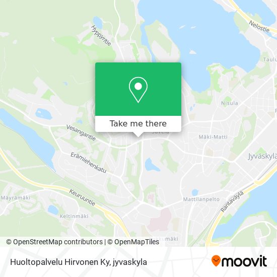 Huoltopalvelu Hirvonen Ky map