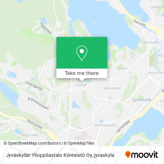 Jyväskylän Ylioppilastalo Kiinteistö Oy map