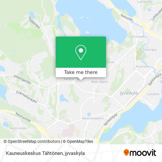 Kauneuskeskus Tähtönen map