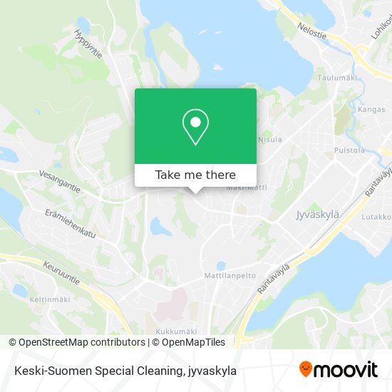 Keski-Suomen Special Cleaning map