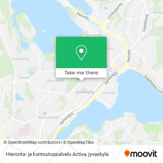 Hieronta- ja kuntoutuspalvelu Activa map