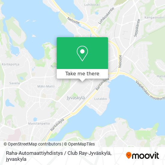 Raha-Automaattiyhdistys / Club Ray-Jyväskylä map