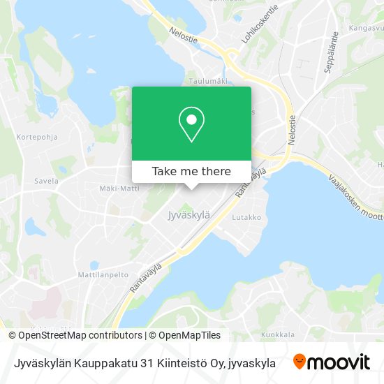 Jyväskylän Kauppakatu 31 Kiinteistö Oy map