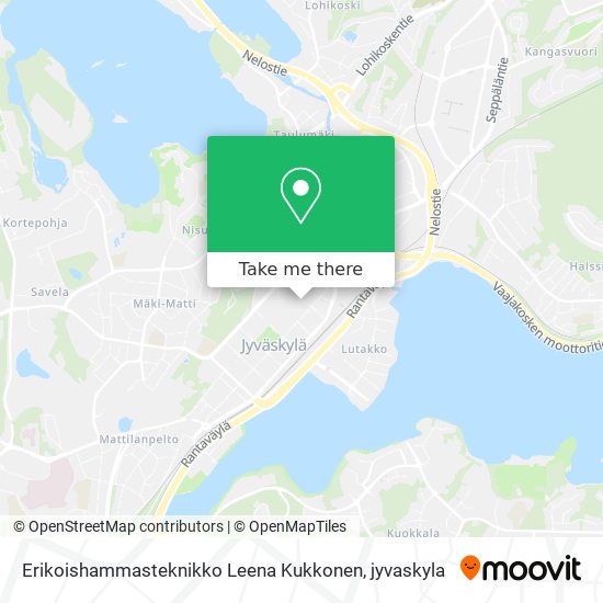 Erikoishammasteknikko Leena Kukkonen map