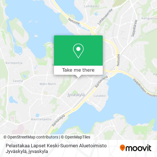 Pelastakaa Lapset Keski-Suomen Aluetoimisto Jyväskylä map