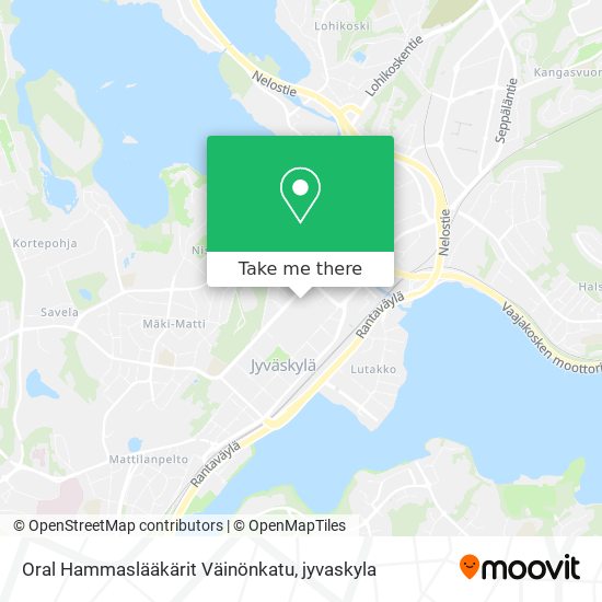 Oral Hammaslääkärit Väinönkatu map