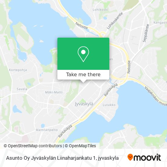 Asunto Oy Jyväskylän Liinaharjankatu 1 map