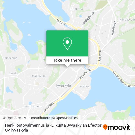 Henkilöstövalmennus ja -Liikunta Jyväskylän Efector Oy map
