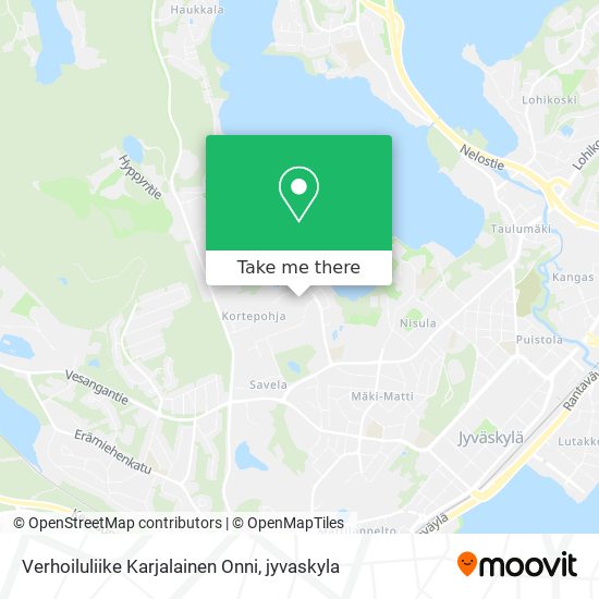 Verhoiluliike Karjalainen Onni map