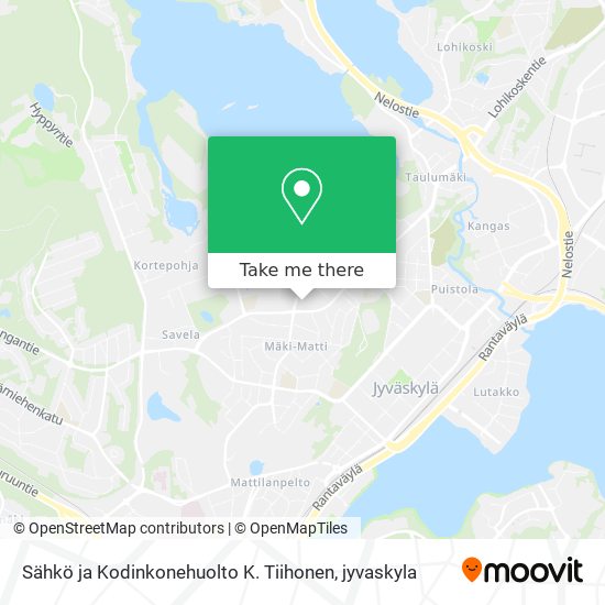 Sähkö ja Kodinkonehuolto K. Tiihonen map