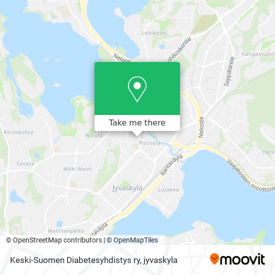 Keski-Suomen Diabetesyhdistys ry map