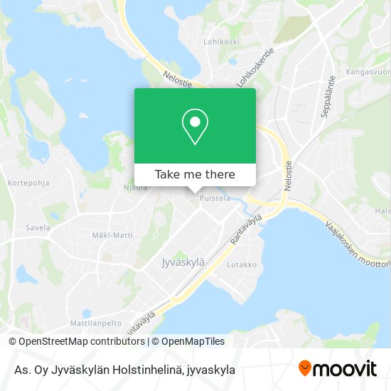 As. Oy Jyväskylän Holstinhelinä map