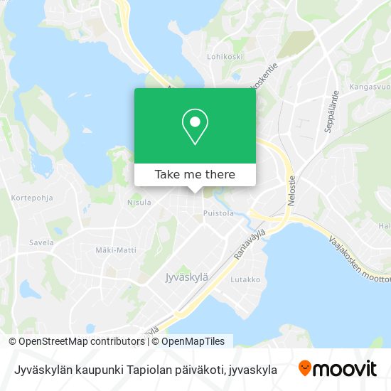 Jyväskylän kaupunki Tapiolan päiväkoti map