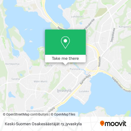 Keski-Suomen Osakesäästäjät ry map