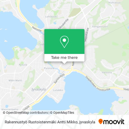 Rakennustyö Ruotoistenmäki Antti Mikko map