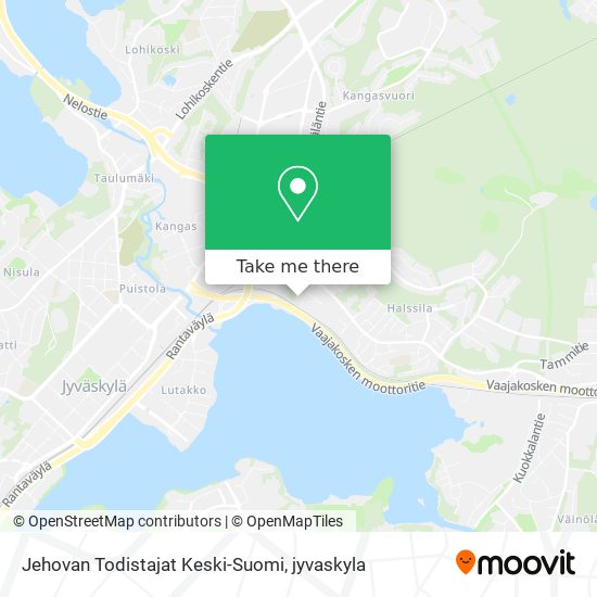 Jehovan Todistajat Keski-Suomi map