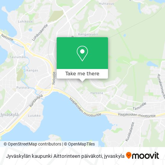 Jyväskylän kaupunki Aittorinteen päiväkoti map