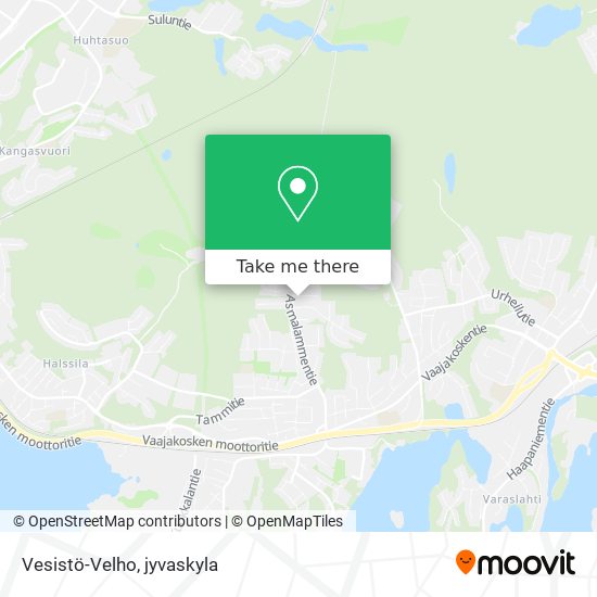 Vesistö-Velho map