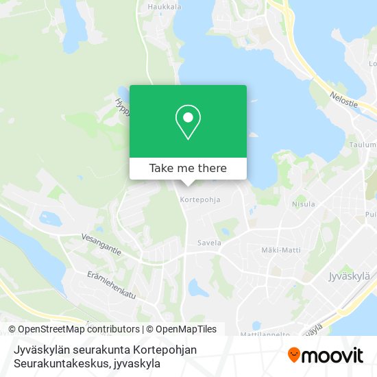 Jyväskylän seurakunta Kortepohjan Seurakuntakeskus map