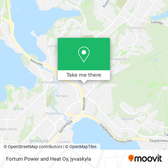 Fortum Power and Heat Oy map