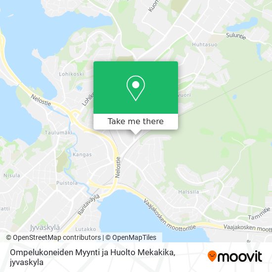 Ompelukoneiden Myynti ja Huolto Mekakika map