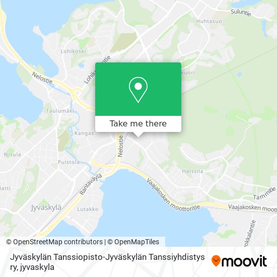 Jyväskylän Tanssiopisto-Jyväskylän Tanssiyhdistys ry map