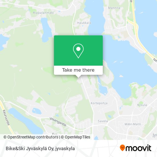 Bike&Ski Jyväskylä Oy map