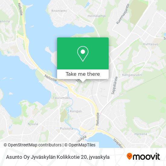 Asunto Oy Jyväskylän Kolikkotie 20 map