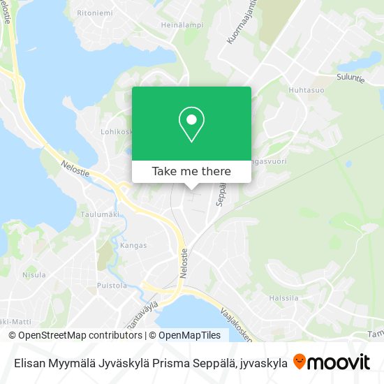 Elisan Myymälä Jyväskylä Prisma Seppälä map