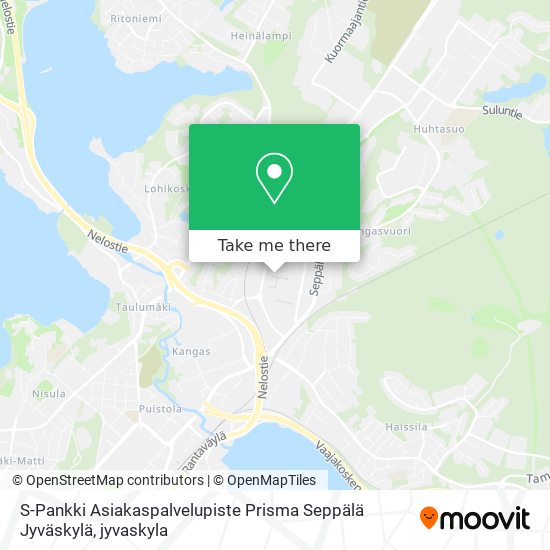 S-Pankki Asiakaspalvelupiste Prisma Seppälä Jyväskylä map