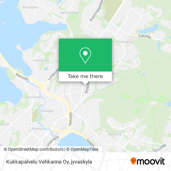 Kukkapalvelu Vehkanna Oy map