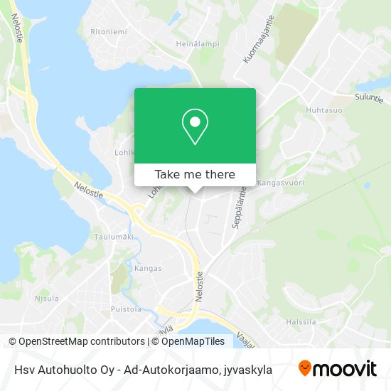 Hsv Autohuolto Oy - Ad-Autokorjaamo map