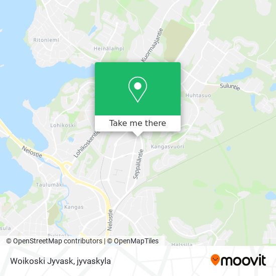 Woikoski Jyvask map