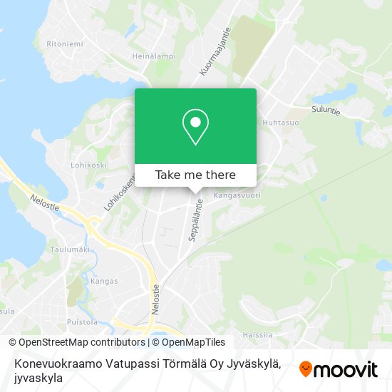 Konevuokraamo Vatupassi Törmälä Oy Jyväskylä map